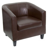English Elm EE1455 Transitional Commercial Grade Lounge Reception Chair Brown EEV-12048