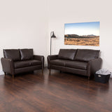 English Elm EE1487 Contemporary Living Room Grouping - Set Brown EEV-12101