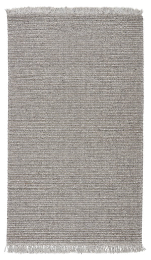 Jaipur Living Caraway Handwoven Solid Gray/ Cream Area Rug (9'X12')