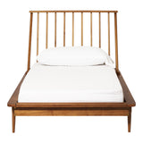 Twin Mid Century Solid Wood Spindle Bed - Caramel