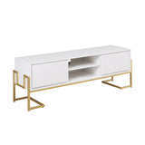 Walker Edison Betty Glam/Modern 60" 2-Drawer Modern Media Console BTTM3FSW