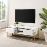 Walker Edison Betty Glam/Modern 60" 2-Drawer Modern Media Console BTTM3FSW