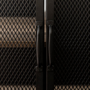 33" Industrial Bar Cabinet Grey Wash