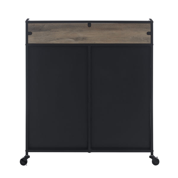 BU33SOIBCGW - 33" Industrial Bar Cabinet Grey Wash