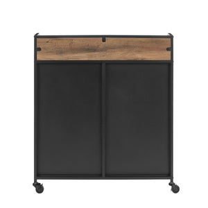 BU33SOIBCRO - 33" Industrial Bar Cabinet Grey Wash