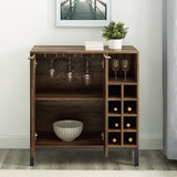 BU34COBCRO - 34" Modern Buffet Reclaimed Barnwood