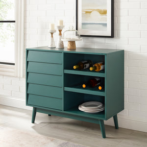 Paula 36" Louvered Door Bar Cabinet