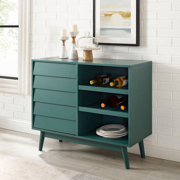 Paula 36" Louvered Door Bar Cabinet