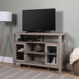 52" Rustic Wood TV Stand Grey Wash