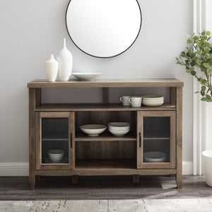 BU52JORGW - 52" Rustic Wood TV Stand Barnwood