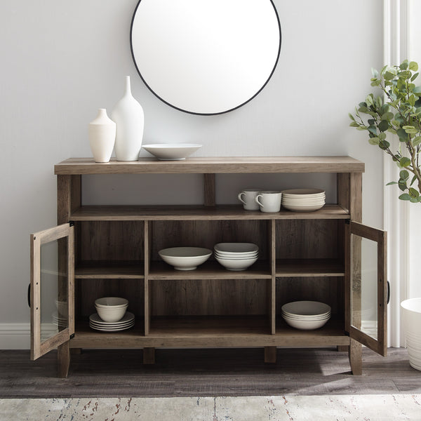 BU52JORGW - 52" Rustic Wood TV Stand Barnwood