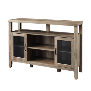52" Rustic Wood TV Stand Grey Wash