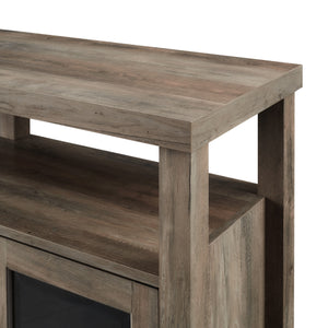 52" Rustic Wood TV Stand Grey Wash
