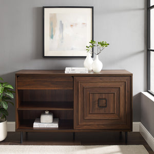 52" Sliding Door Sideboard - Dark Walnut