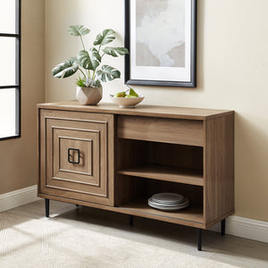 52" Sliding Door Sideboard - English Oak