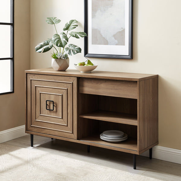 52" Sliding Door Sideboard - English Oak