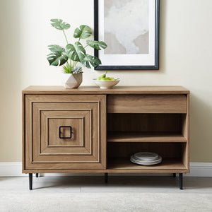 52" Sliding Door Sideboard - English Oak
