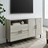 56" Modern Detailed Door Frame Sideboard - Birch