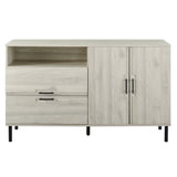 56" Modern Detailed Door Frame Sideboard - Birch