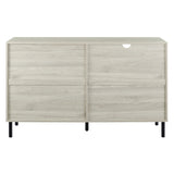 56" Modern Detailed Door Frame Sideboard - Birch