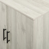 56" Modern Detailed Door Frame Sideboard - Birch