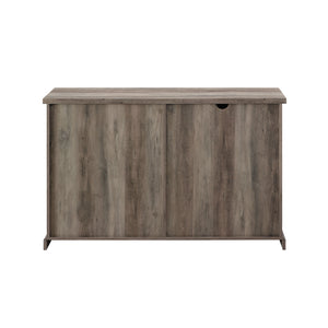 BU56SBD3DRGW - Walker Edison 56" Sliding X Barn Door Sideboard Grey Wash