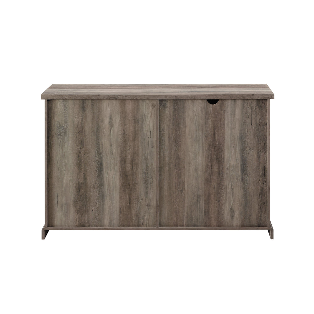 Walker Edison 56" Sliding X Barn Door Sideboard Grey Wash
