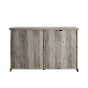 Walker Edison 56" Sliding X Barn Door Sideboard Grey Wash