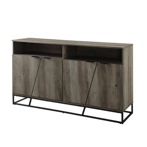 58" Angled Door Sideboard Grey Wash