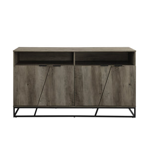 58" Angled Door Sideboard Grey Wash