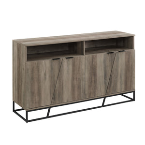 58" Angled Door Sideboard Grey Wash