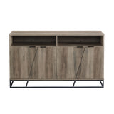 BU58IAN4DGW - 58" Angled Door Sideboard Dark Walnut