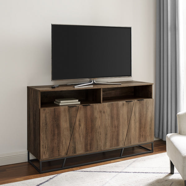 BU58IAN4DRO - 58" Angled Door Sideboard Dark Walnut