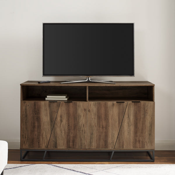 BU58IAN4DRO - 58" Angled Door Sideboard Dark Walnut