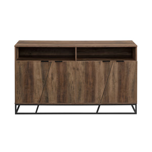 BU58IAN4DRO - 58" Angled Door Sideboard Dark Walnut
