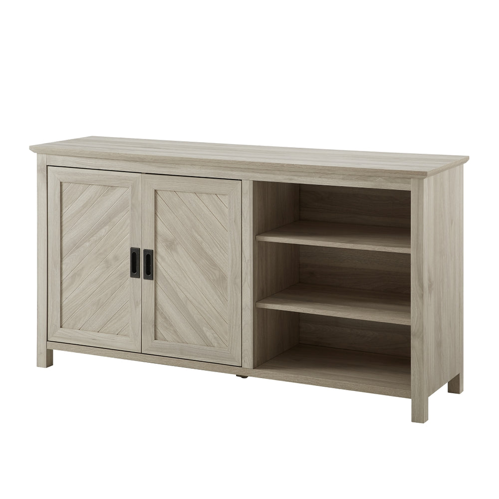Mila 58" 2 Door Angled Groove Sideboard