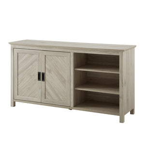 Mila 58" 2 Door Angled Groove Sideboard