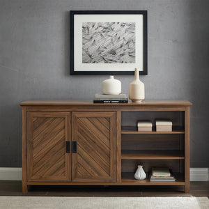 Mila 58" 2 Door Angled Groove Sideboard