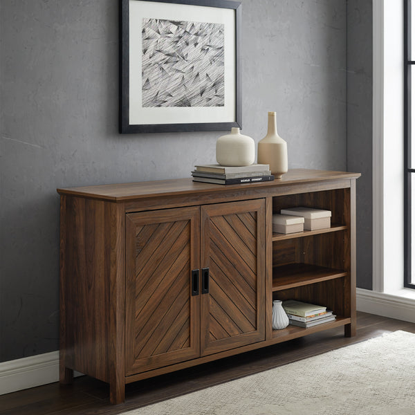 Mila 58" 2 Door Angled Groove Sideboard