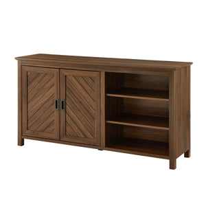 Mila 58" 2 Door Angled Groove Sideboard