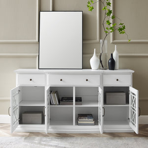 Landon 60" Tiered Fretwork Sideboard