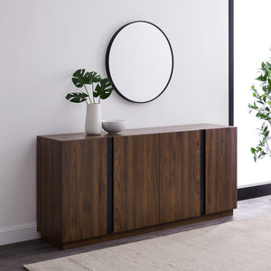 Walker Edison Contemporary Minimalist 4-Door Sideboard XIIXR BU70KCSBDW