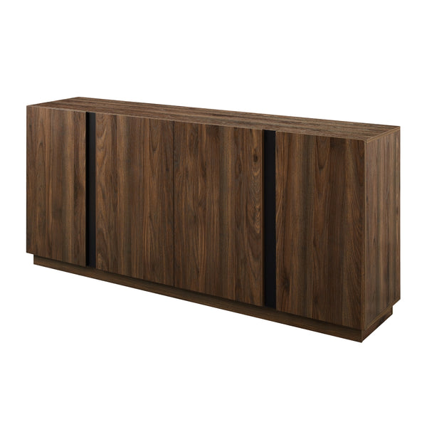 Walker Edison Contemporary Minimalist 4-Door Sideboard XIIXR BU70KCSBDW