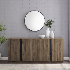 Walker Edison Contemporary Minimalist 4-Door Sideboard XIIXR BU70KCSBSG