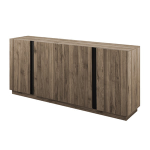 Walker Edison Contemporary Minimalist 4-Door Sideboard XIIXR BU70KCSBSG