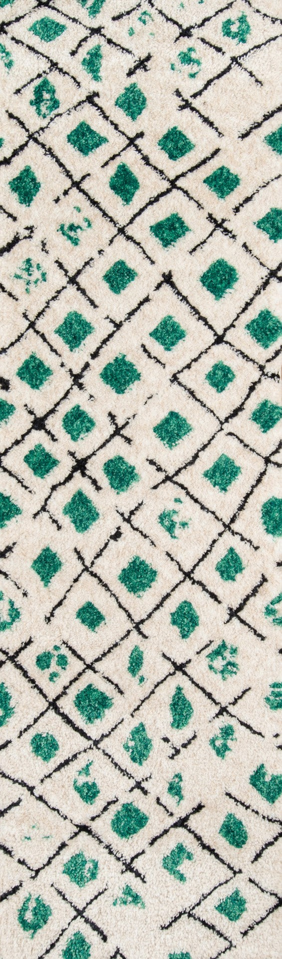 Momeni Novogratz Bungalow BUN-2 Table Tufted Modern Geometric Indoor Area Rug Green 9' x 12' BUNGLBUN-2GRN90C0