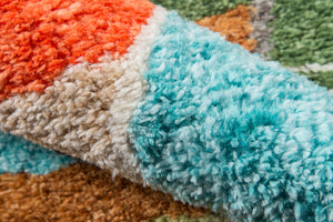 Momeni Novogratz Bungalow BUN-3 Table Tufted Modern Geometric Indoor Area Rug Multi 9' x 12' BUNGLBUN-3MTI90C0