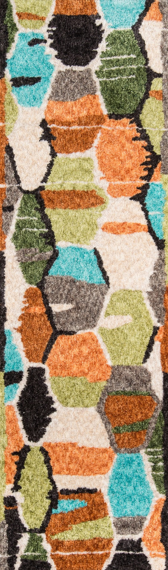 Momeni Novogratz Bungalow BUN-3 Table Tufted Modern Geometric Indoor Area Rug Multi 9' x 12' BUNGLBUN-3MTI90C0