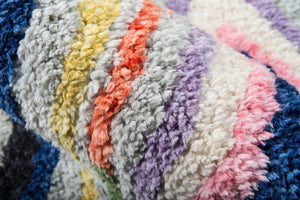 Momeni Novogratz Bungalow BUN-4 Table Tufted Modern Striped Indoor Area Rug Multi 9' x 12' BUNGLBUN-4MTI90C0