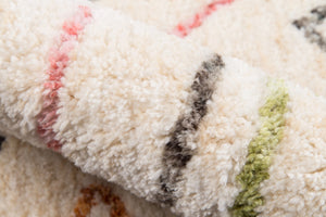 Momeni Novogratz Bungalow BUN-8 Table Tufted Contemporary Geometric Indoor Area Rug Ivory 9' x 12' BUNGLBUN-8IVY90C0